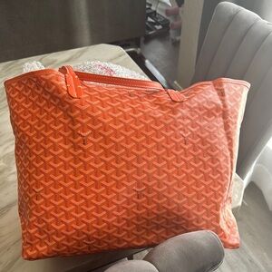 Go-Yard Orange Geometric Tote Bag